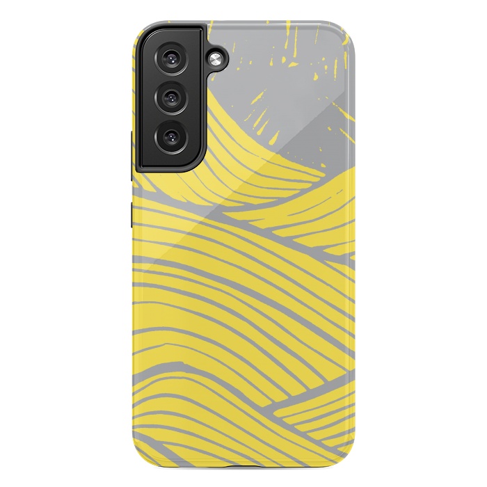 Galaxy S22 plus StrongFit The yellow waves by Steve Wade (Swade)