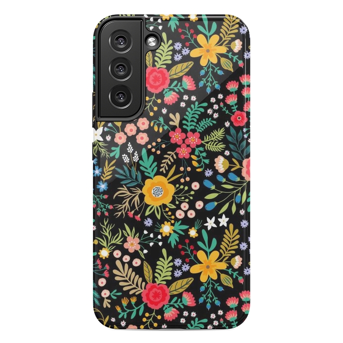 Galaxy S22 plus StrongFit Elegant Floral Pattern by ArtsCase