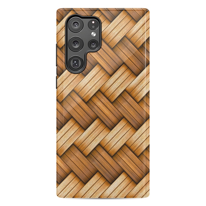 Galaxy S22 Ultra StrongFit brown texture art by haroulita