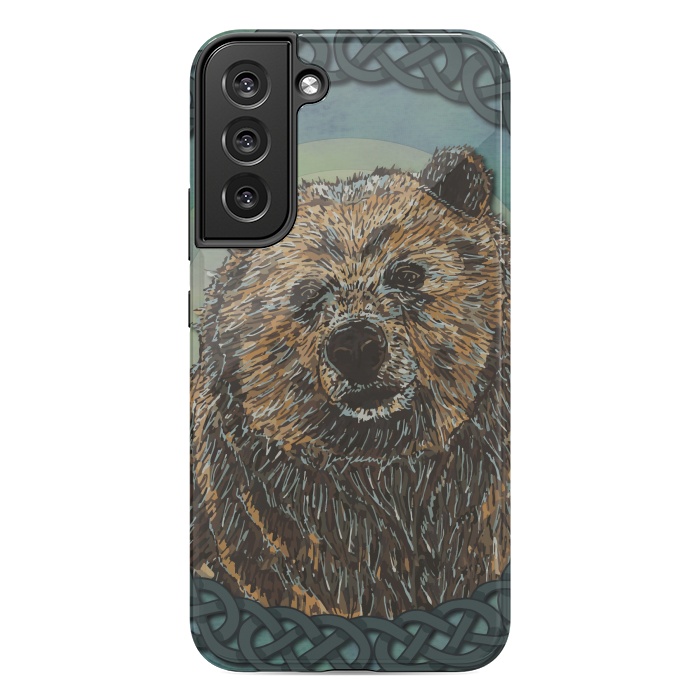 Galaxy S22 plus StrongFit Brown Bear by Lotti Brown