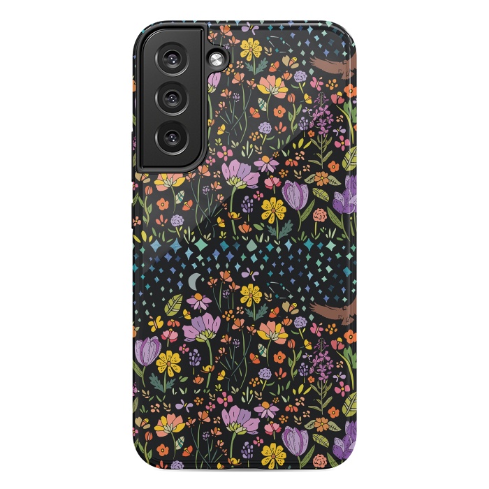 Galaxy S22 plus StrongFit Whimsical Night Forest by Pom Graphic Design
