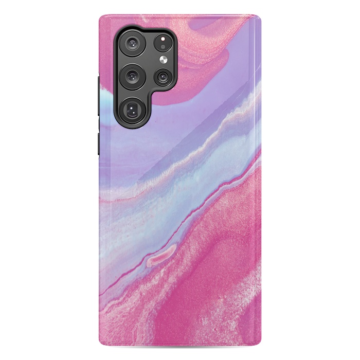 Galaxy S22 Ultra StrongFit Pink Wave by Ashley Camille
