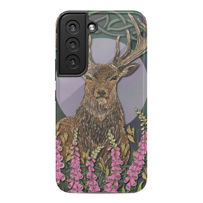 Galaxy S22 StrongFit Woodland Stag by Lotti Brown