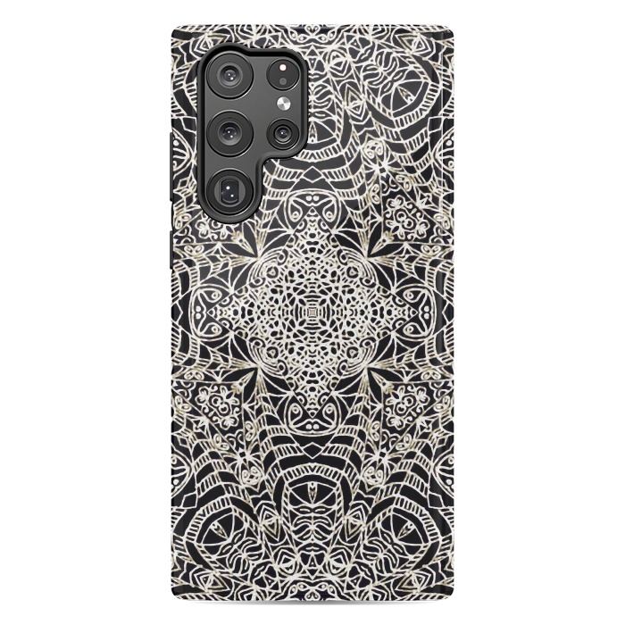 Galaxy S22 Ultra StrongFit Mehndi Ethnic Style G419 by Medusa GraphicArt