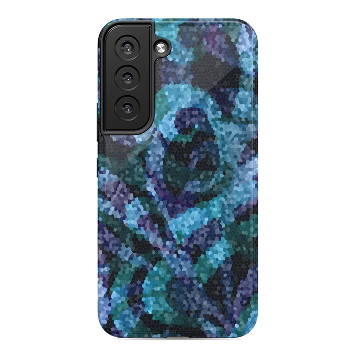 Galaxy S22 StrongFit Mosaic Floral Abstract G21B by Medusa GraphicArt