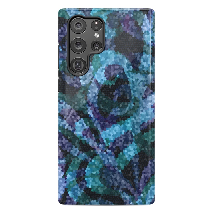 Galaxy S22 Ultra StrongFit Mosaic Floral Abstract G21B by Medusa GraphicArt