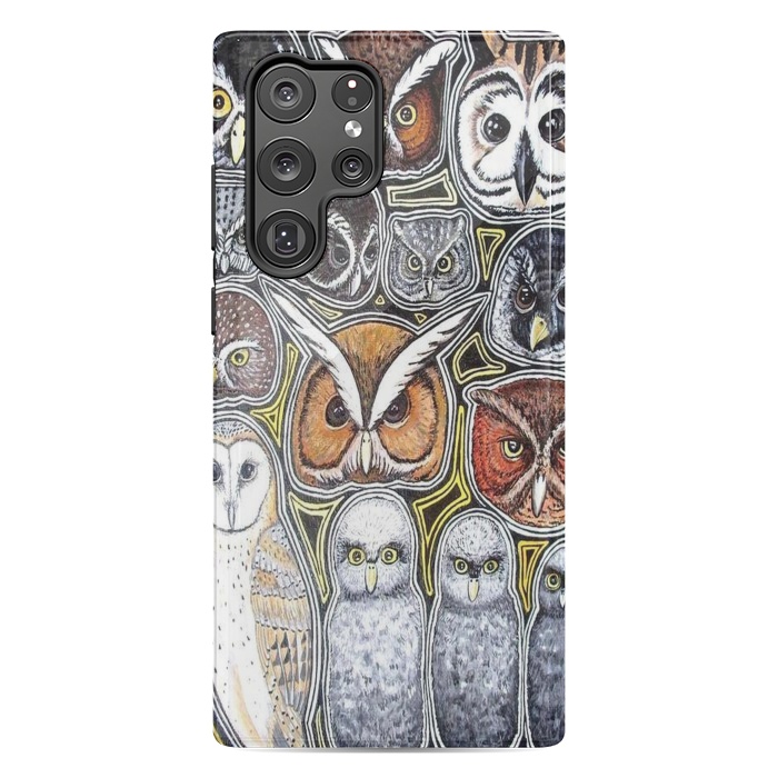 Galaxy S22 Ultra StrongFit Owls of Costa Rica by Chloe Yzoard