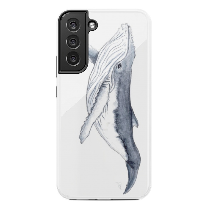 Galaxy S22 plus StrongFit Humpback whale baby Megaptera novaeangliae by Chloe Yzoard