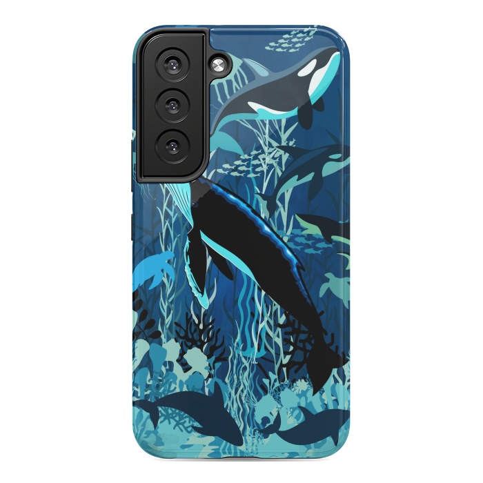 Galaxy S22 StrongFit Sealife Blue Shades Dream Underwater Scenery by BluedarkArt