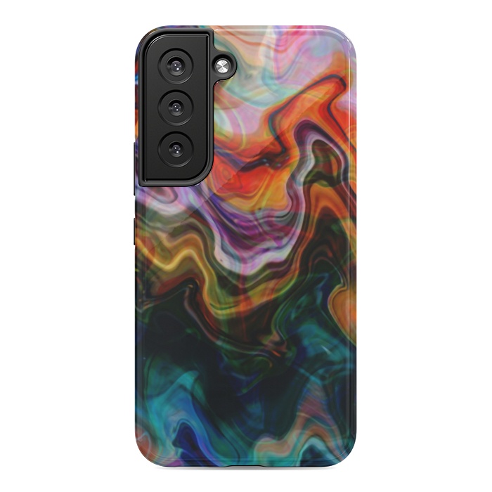 Galaxy S22 StrongFit Digitalart Abstract Marbling G596 by Medusa GraphicArt