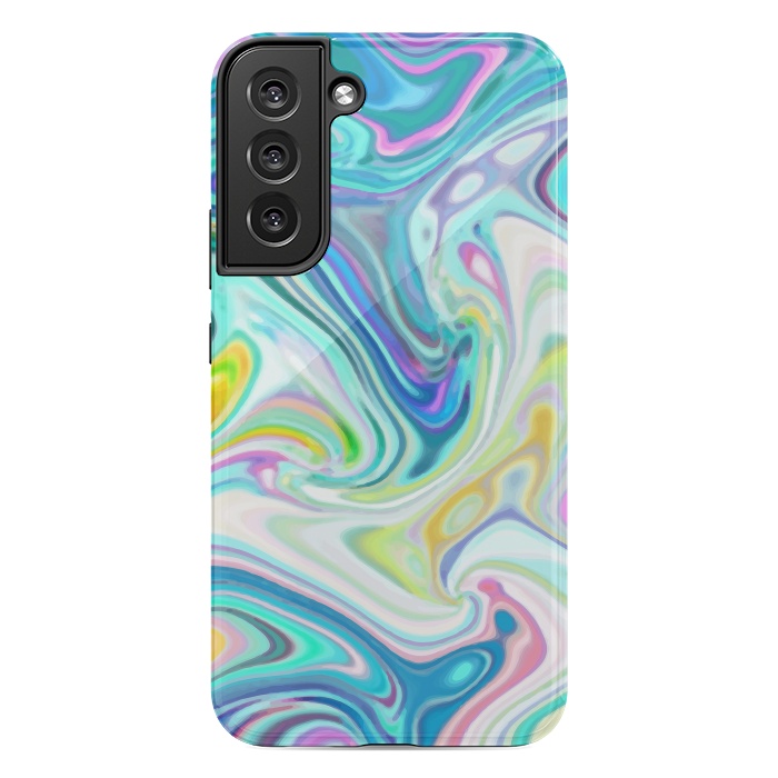 Galaxy S22 plus StrongFit Digitalart Abstract Marbling G597 by Medusa GraphicArt