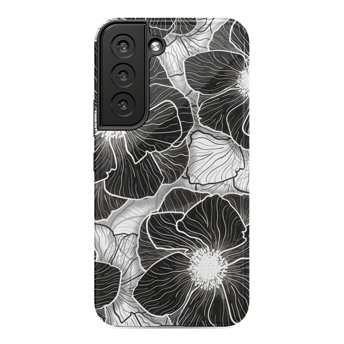 Galaxy S22 StrongFit Anemones Wildflower Illustration G599 by Medusa GraphicArt