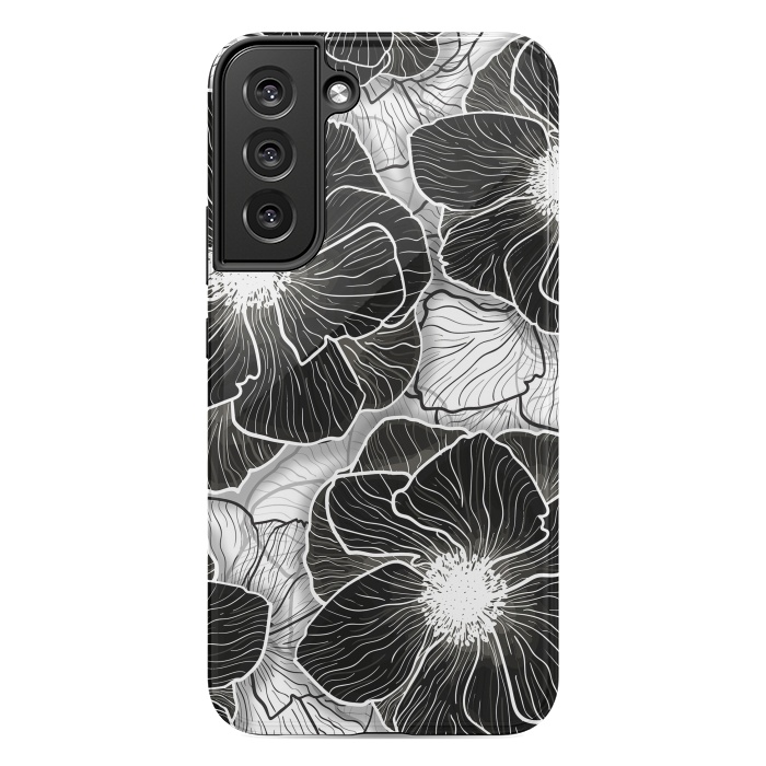 Galaxy S22 plus StrongFit Anemones Wildflower Illustration G599 by Medusa GraphicArt