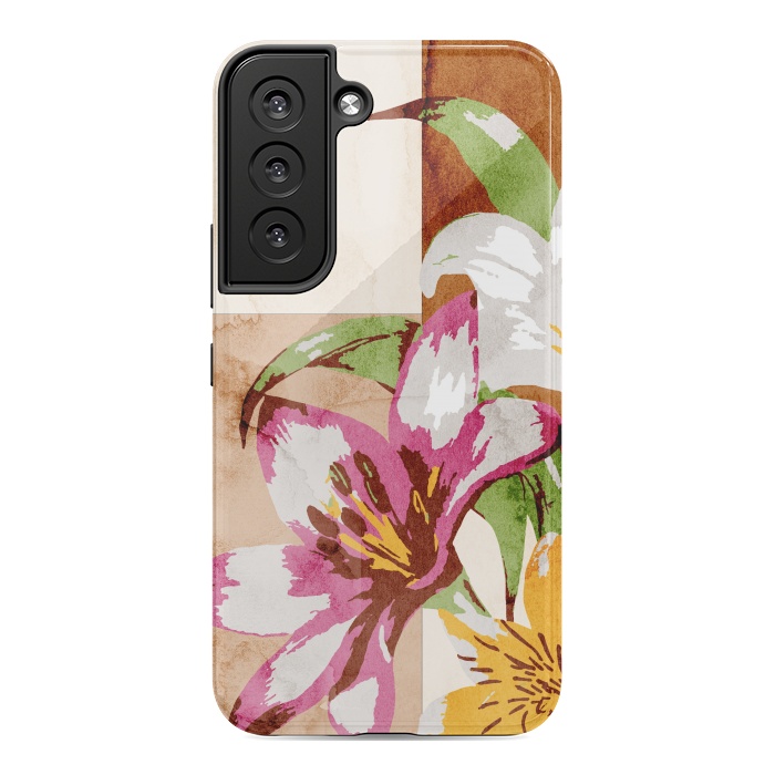Galaxy S22 StrongFit Floral Insiration by Creativeaxle