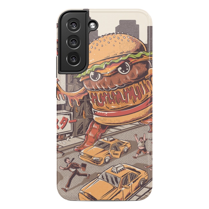 Galaxy S22 plus StrongFit Burgerzilla by Ilustrata