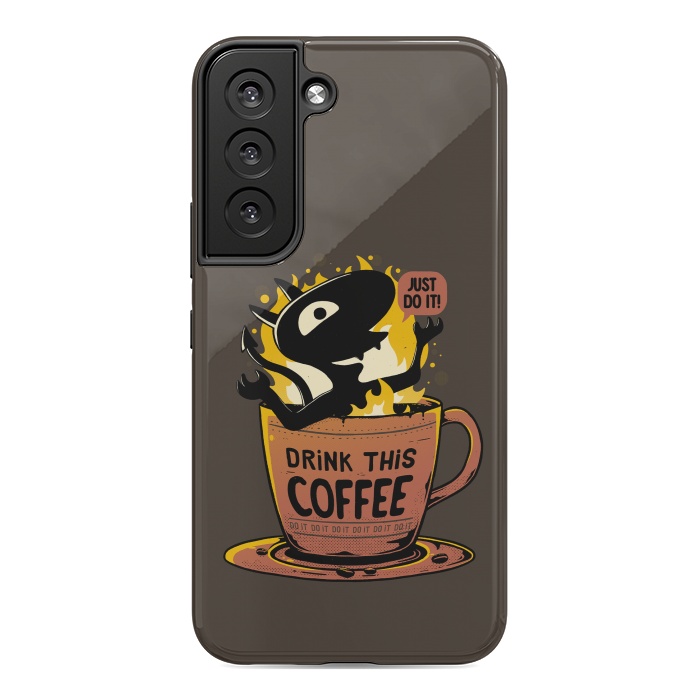 Galaxy S22 StrongFit Luci Coffee by eduely