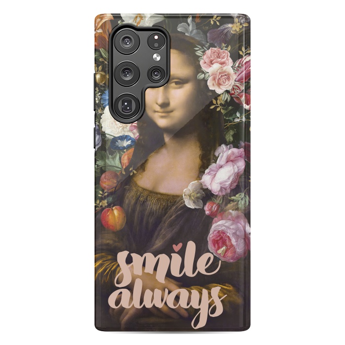 Galaxy S22 Ultra StrongFit Smile Always, Mona Lisa by amini54