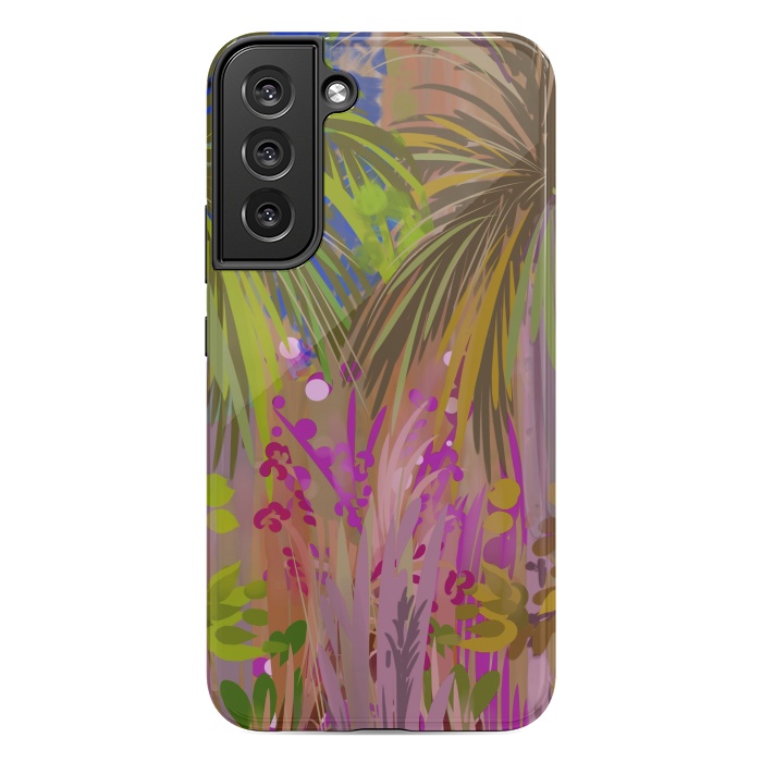 Galaxy S22 plus StrongFit Pink palms by Josie