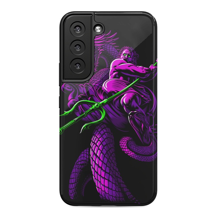 Galaxy S22 StrongFit Poseidon with Trident and Dragon by Alberto
