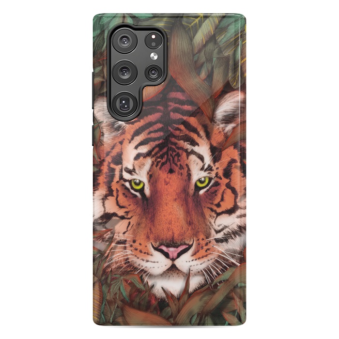 Galaxy S22 Ultra StrongFit Jungle Tiger Majesty Colour Version by ECMazur 