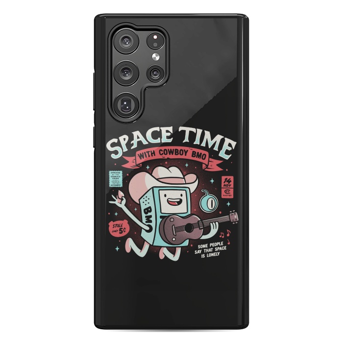 Galaxy S22 Ultra StrongFit Space Time Cool Robot Cowboy Gift by eduely