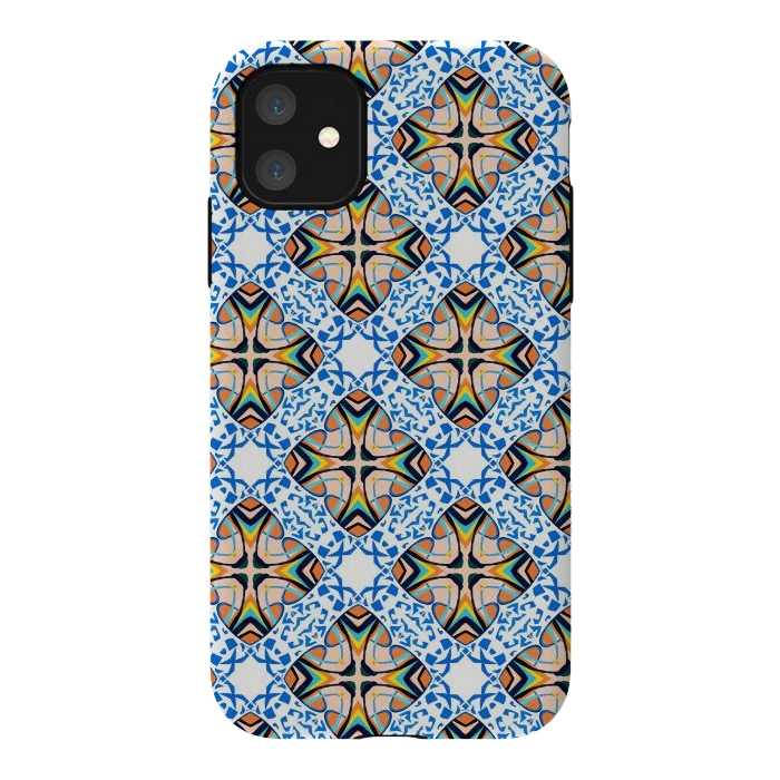 iPhone 11 StrongFit Mediterranean Tile by Uma Prabhakar Gokhale