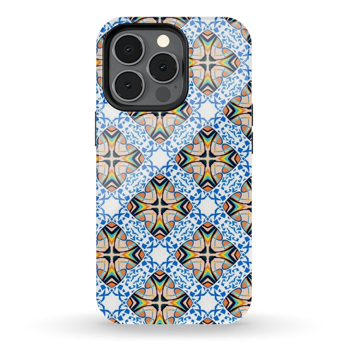 iPhone 13 pro StrongFit Mediterranean Tile by Uma Prabhakar Gokhale