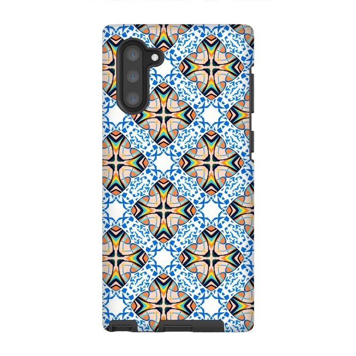 Galaxy Note 10 StrongFit Mediterranean Tile by Uma Prabhakar Gokhale