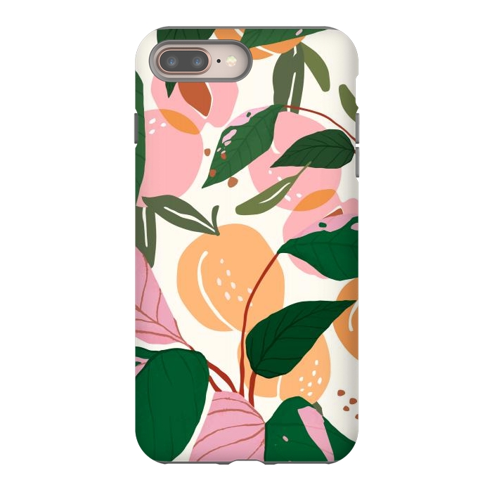 iPhone 7 plus StrongFit The Peach Garden by Uma Prabhakar Gokhale