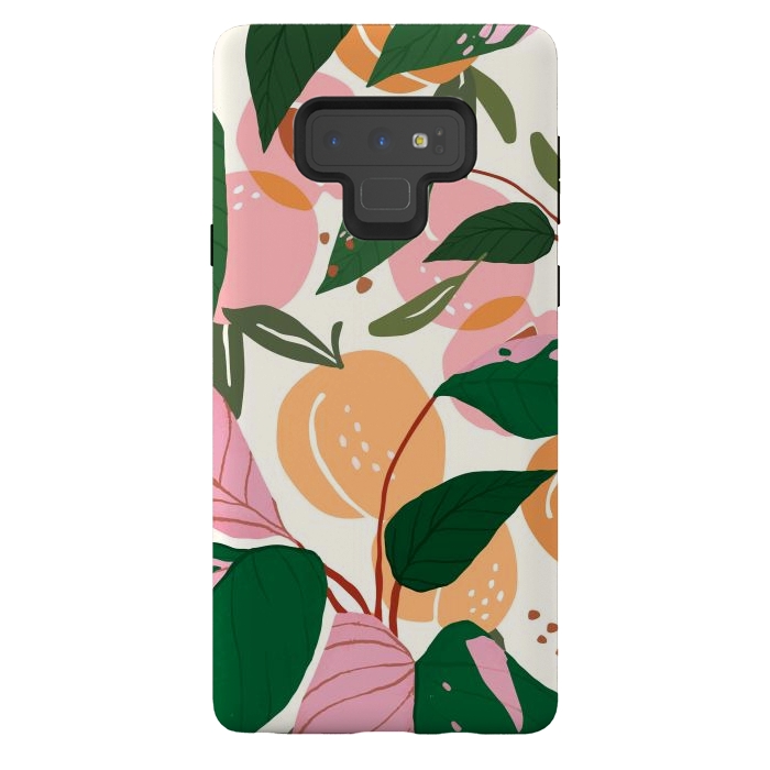Galaxy Note 9 StrongFit The Peach Garden by Uma Prabhakar Gokhale