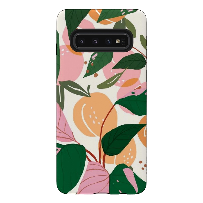 Galaxy S10 StrongFit The Peach Garden by Uma Prabhakar Gokhale