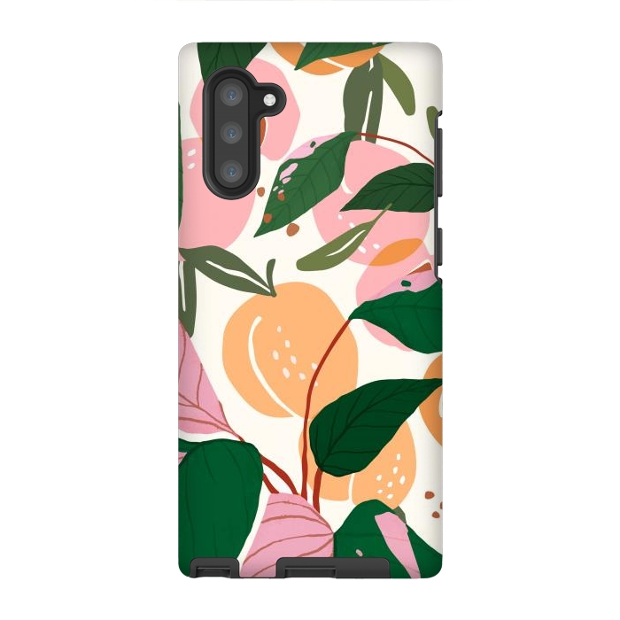 Galaxy Note 10 StrongFit The Peach Garden by Uma Prabhakar Gokhale