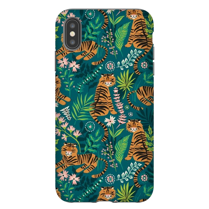 iPhone Xs Max StrongFit Tigers by Laura Grant