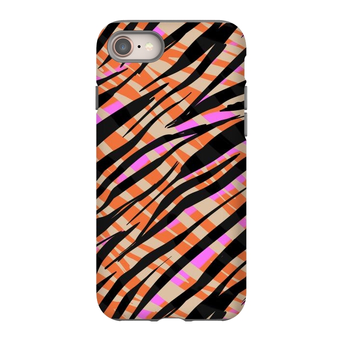 iPhone 8 StrongFit Tiger skin by Laura Grant