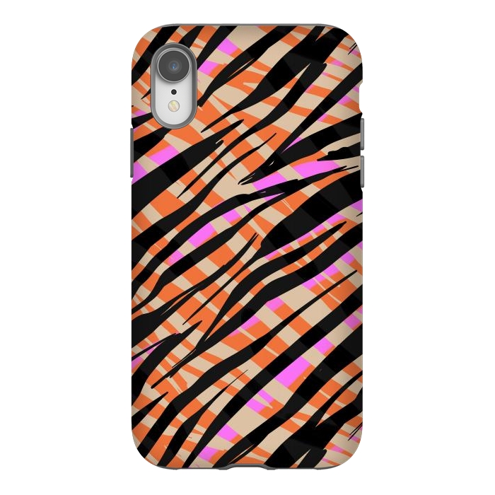 iPhone Xr StrongFit Tiger skin by Laura Grant