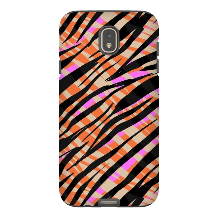 Galaxy J7 StrongFit Tiger skin by Laura Grant