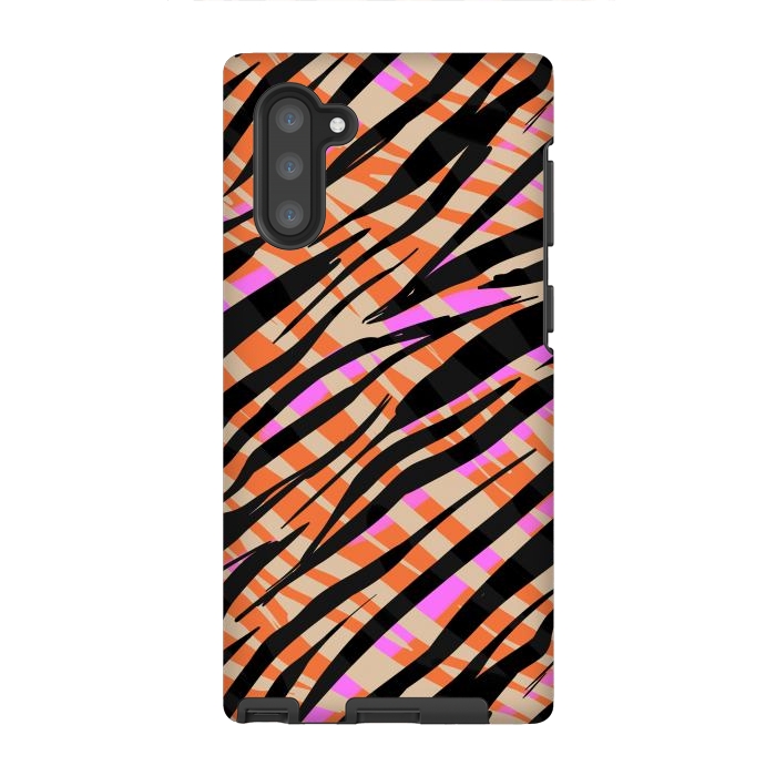 Galaxy Note 10 StrongFit Tiger skin by Laura Grant