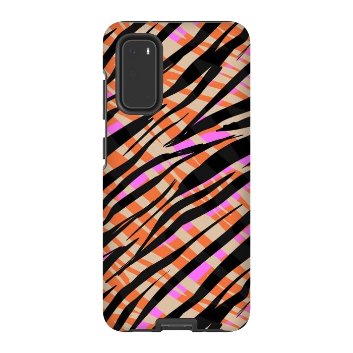 Galaxy S20 StrongFit Tiger skin by Laura Grant