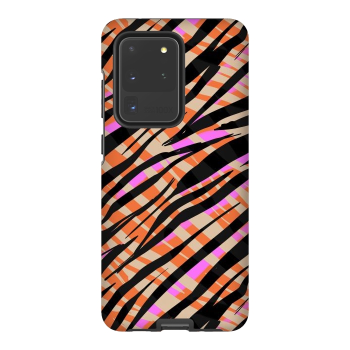 Galaxy S20 Ultra StrongFit Tiger skin by Laura Grant