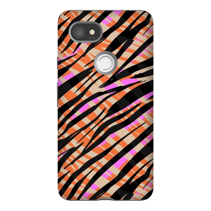 Pixel 2XL StrongFit Tiger skin by Laura Grant