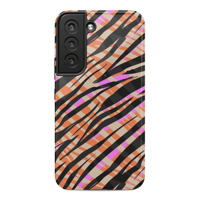 Galaxy S22 StrongFit Tiger skin by Laura Grant