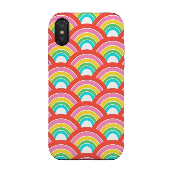 iPhone Xs / X StrongFit Rainbows by Laura Grant