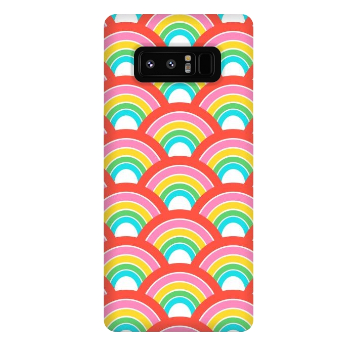 Galaxy Note 8 StrongFit Rainbows by Laura Grant