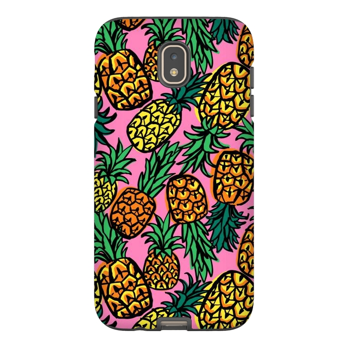 Galaxy J7 StrongFit Tropical Pineapples by Laura Grant