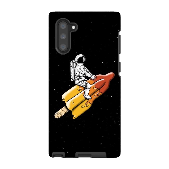 Galaxy Note 10 StrongFit Astronaut Melted Rocket by Coffee Man