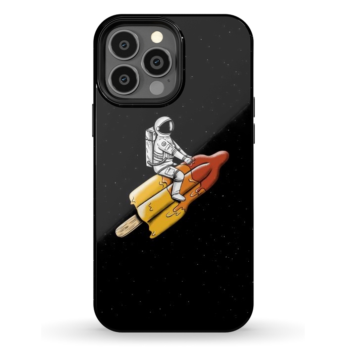 iPhone 13 Pro Max StrongFit Astronaut Melted Rocket by Coffee Man