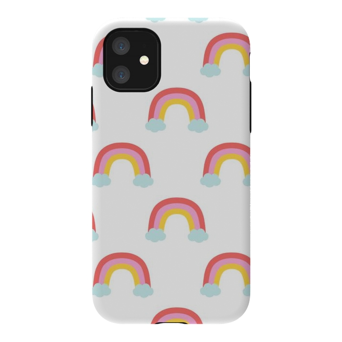 iPhone 11 StrongFit Rainbows by Sam Pernoski