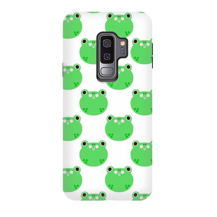 Galaxy S9 plus StrongFit Happy Frogs by Sam Pernoski