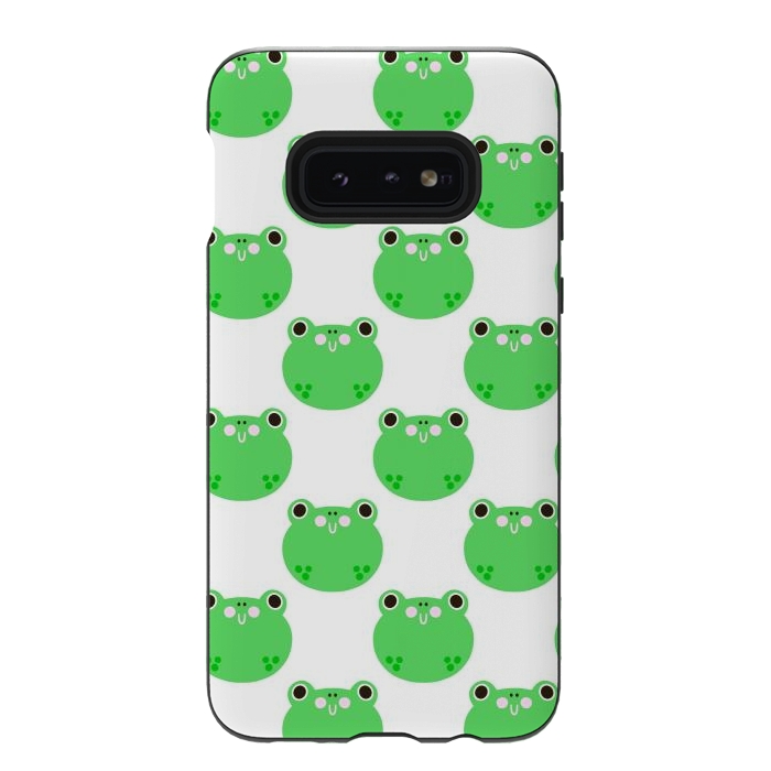 Galaxy S10e StrongFit Happy Frogs by Sam Pernoski