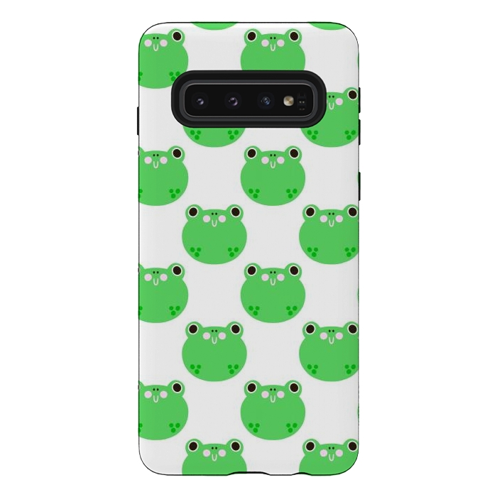 Galaxy S10 StrongFit Happy Frogs by Sam Pernoski
